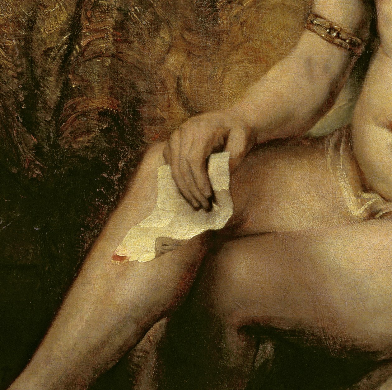 Bathsheba Bathing, 1654 (detalhe de 44593) de Rembrandt van Rijn