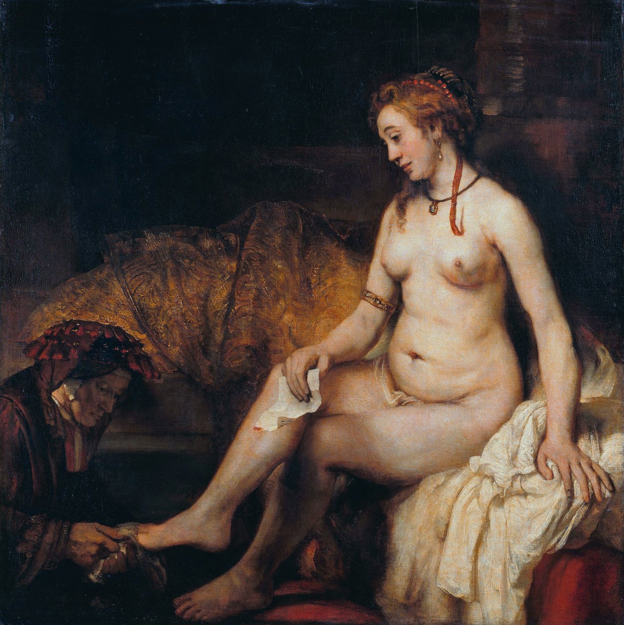 Bate-Seba com carta de Davi de Rembrandt van Rijn