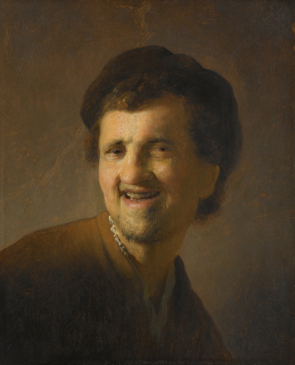 Busto de um jovem sorridente de Rembrandt van Rijn