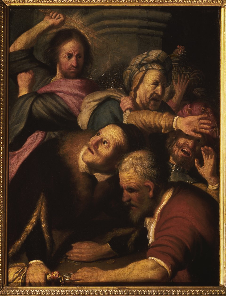 Cristo dirigindo os cambistas do templo, 1626 de Rembrandt van Rijn