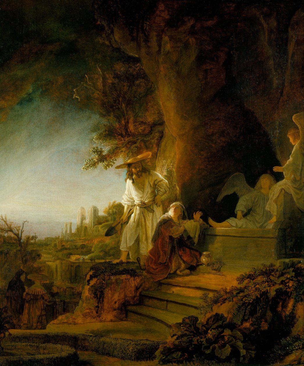 Cristo e Santa Maria Madalena no túmulo de Rembrandt van Rijn