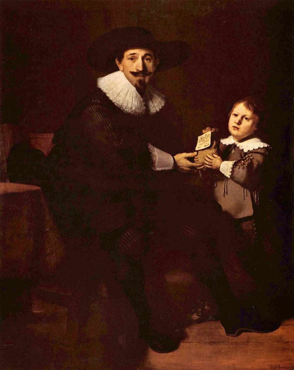 Jean Pellicorne com seu filho Casper de Rembrandt van Rijn