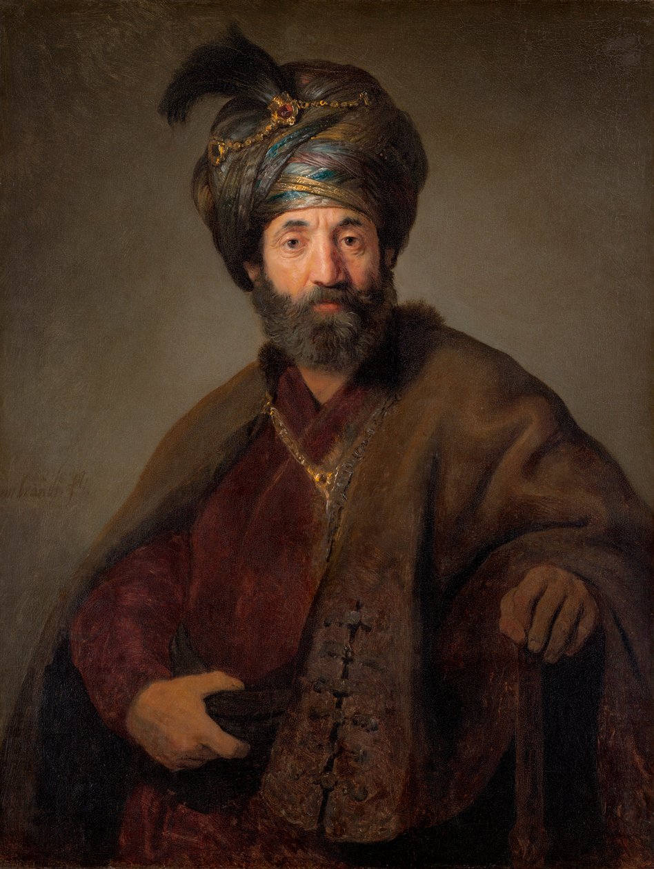 Homem, oriental, traje de Rembrandt van Rijn