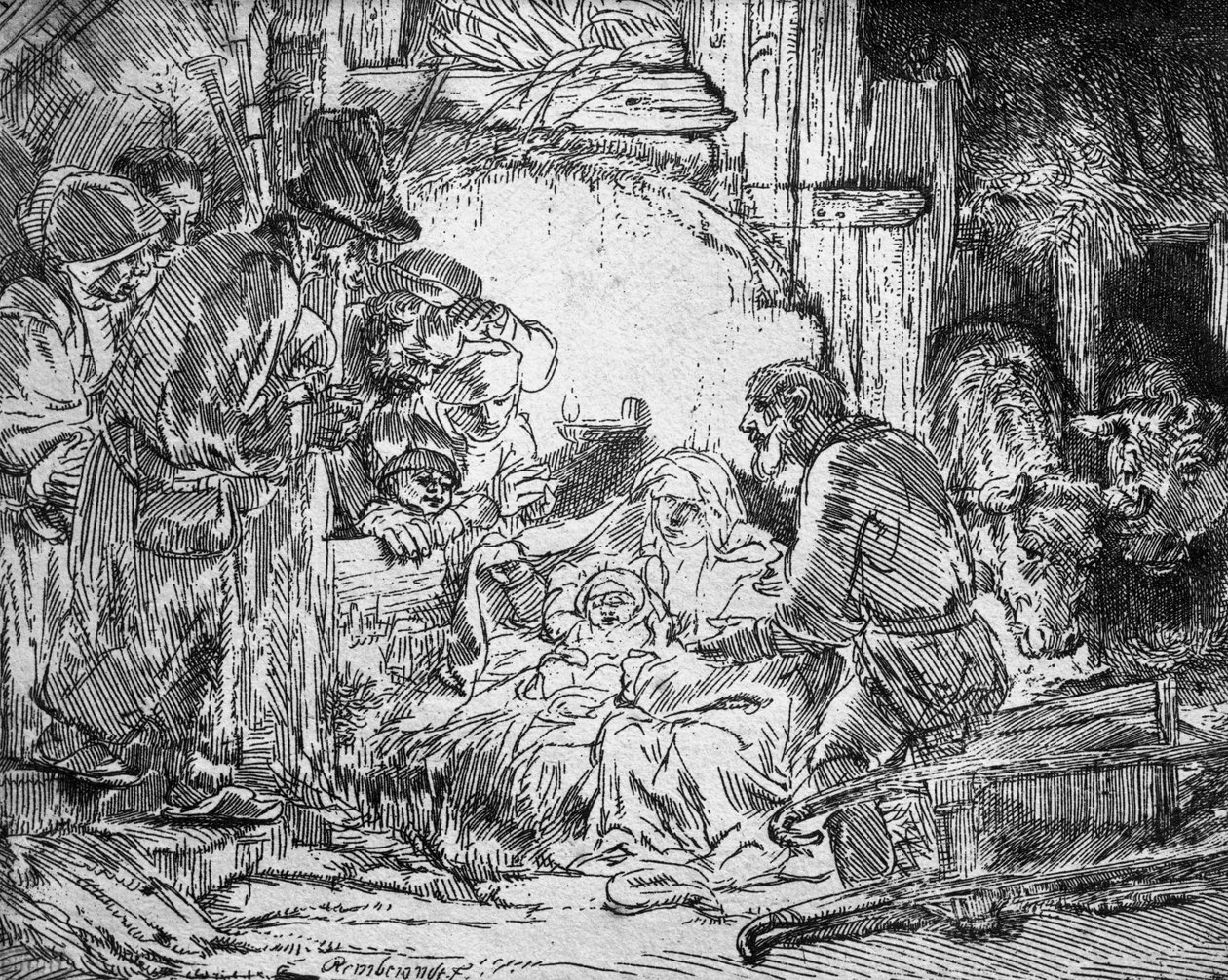 Natividade, 1654 de Rembrandt van Rijn
