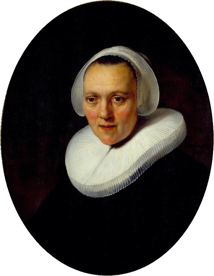 Retrato, de, um, quarenta, ano velho, mulher de Rembrandt van Rijn