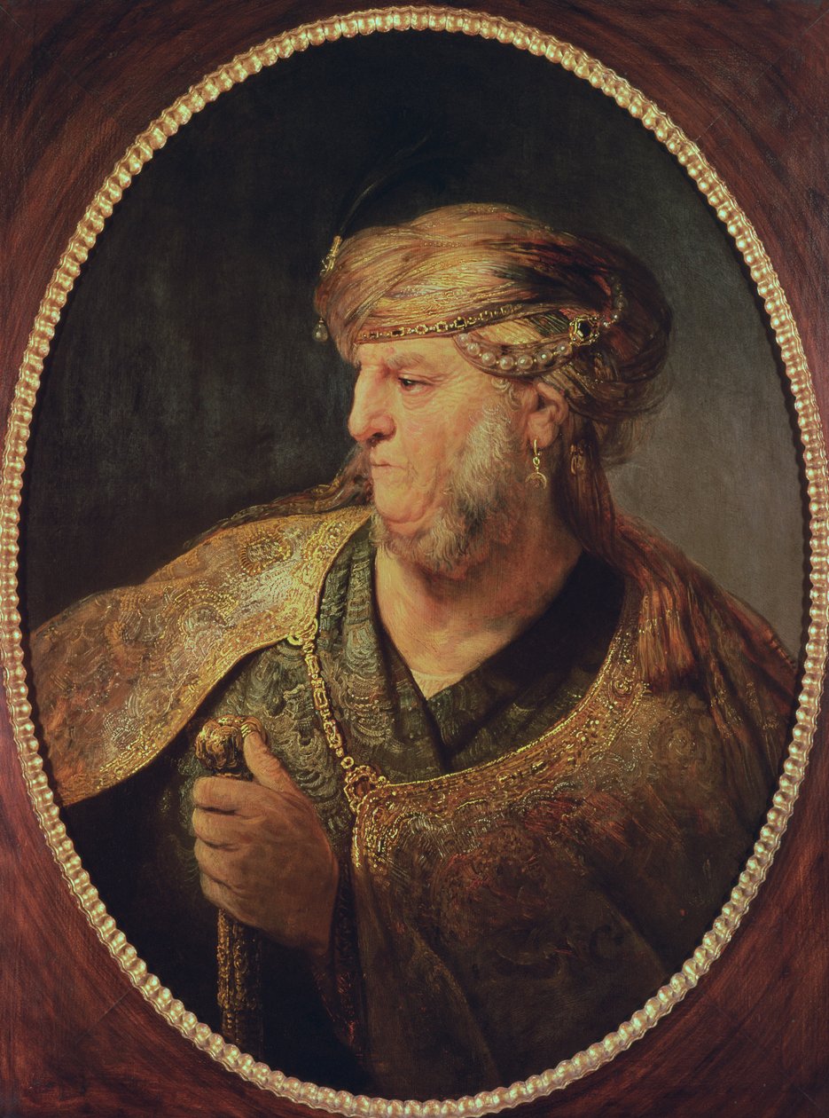 Retrato de um homem em traje oriental, 1633 de Rembrandt van Rijn
