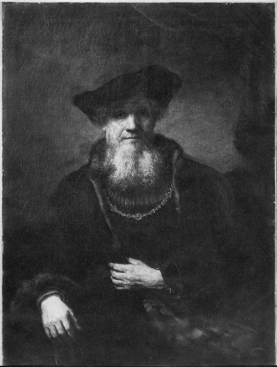 Retrato de um rabino de Rembrandt van Rijn