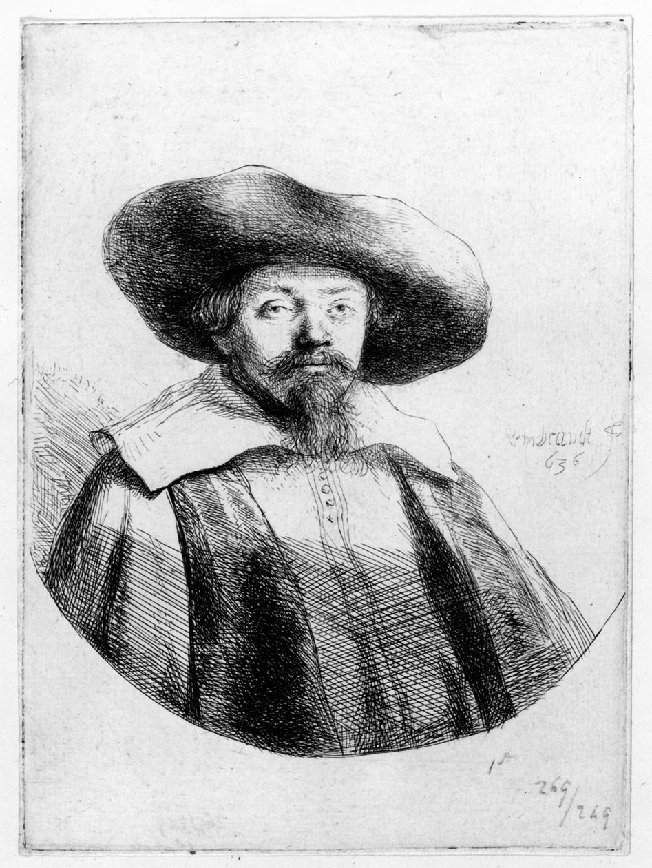 Samuel Manasseh Ben Israel, 1636 de Rembrandt van Rijn