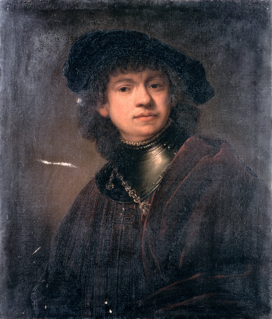 Auto-retrato, do século XVII de Rembrandt van Rijn
