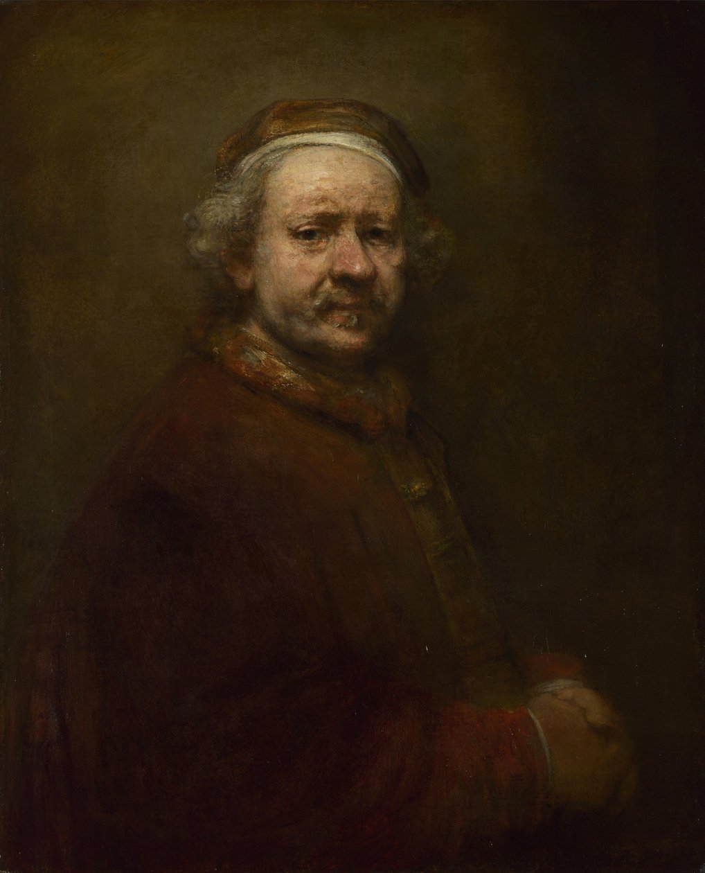 Auto-retrato em com a idade de 63, 1669 de Rembrandt van Rijn