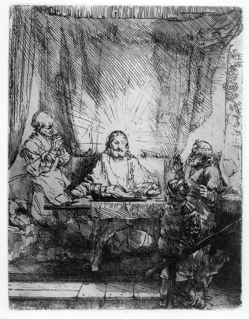 Ceia em Emaús, 1654 de Rembrandt van Rijn