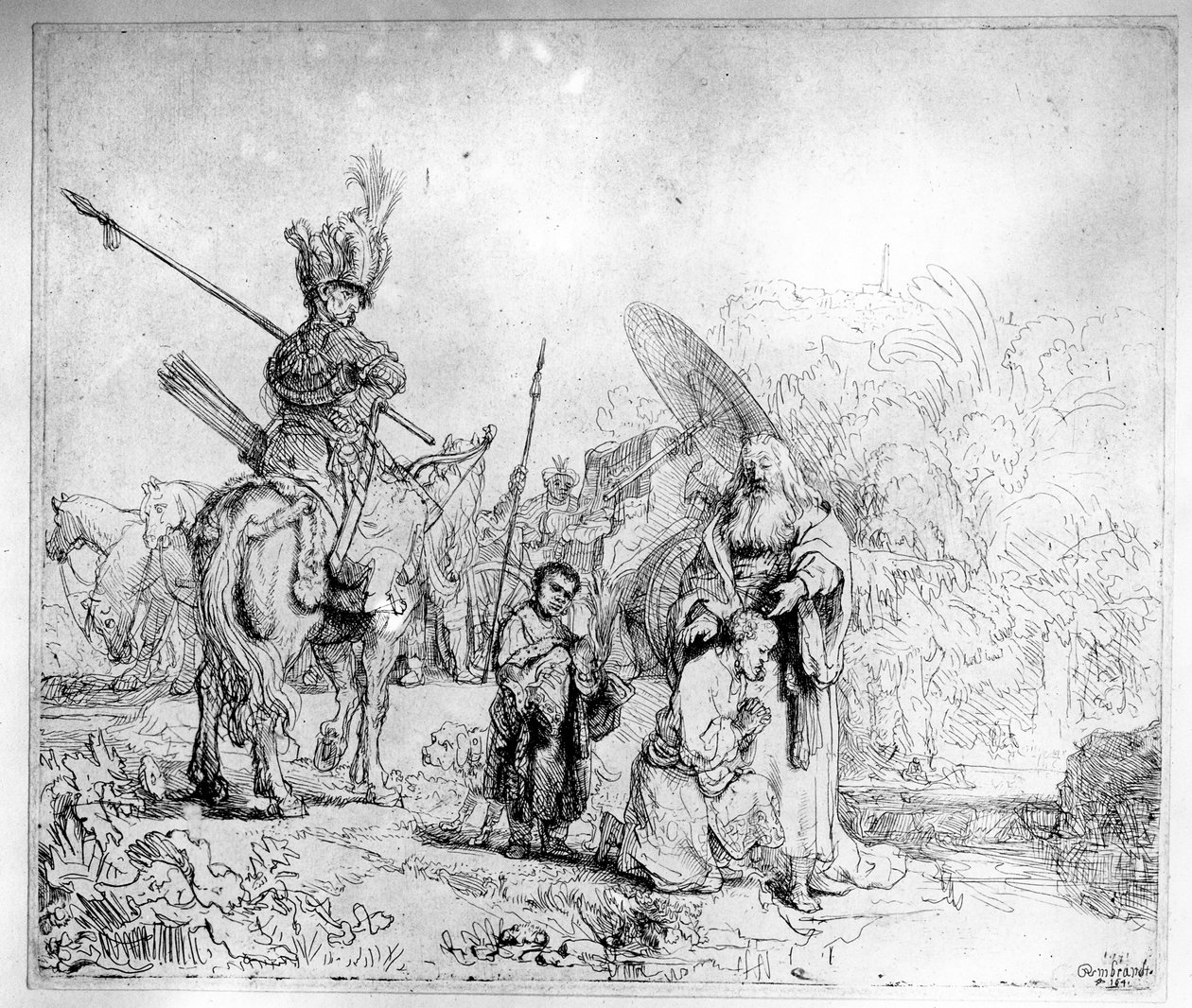 O batismo do eunuco, 1641 de Rembrandt van Rijn