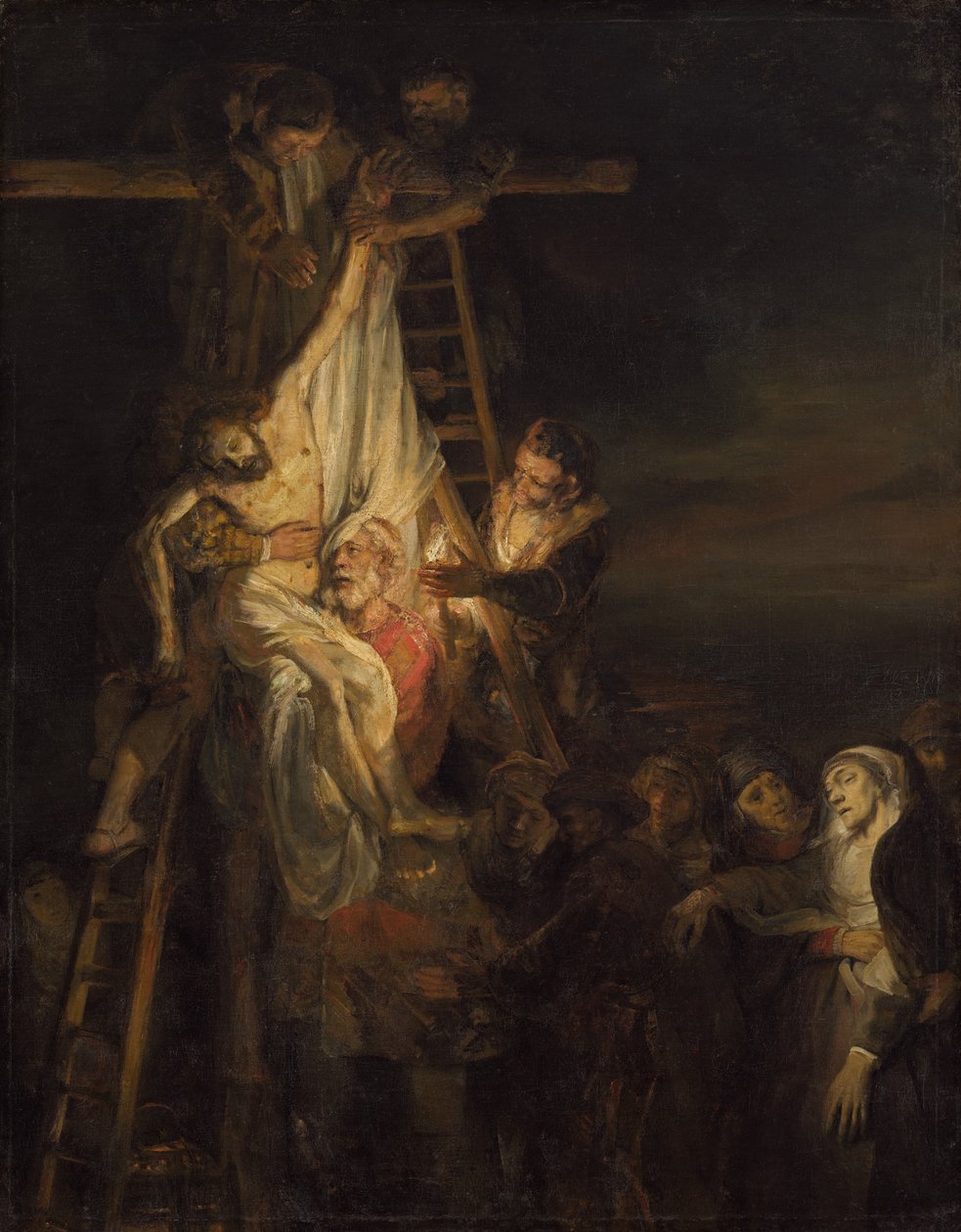 A descida da cruz de Rembrandt van Rijn