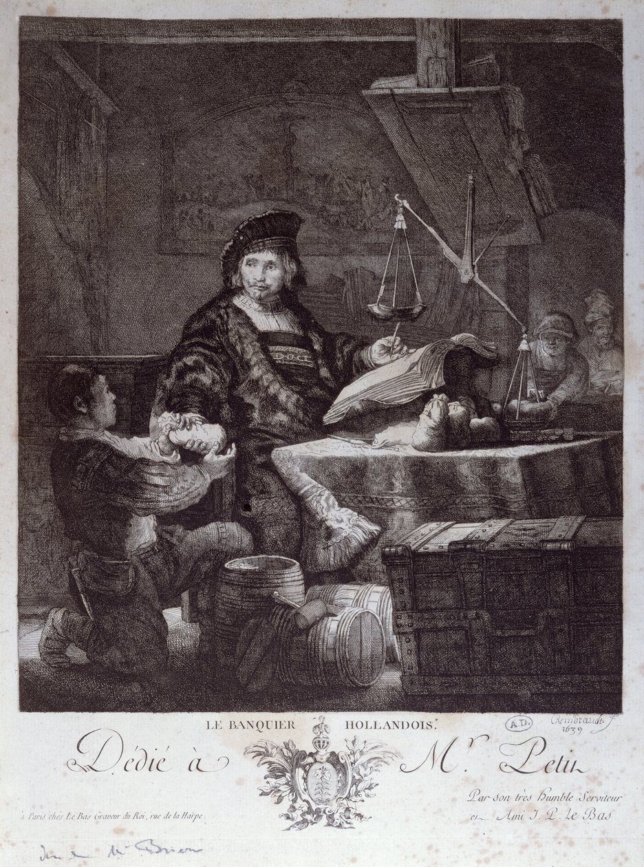 O banqueiro holandês, 1639 de Rembrandt van Rijn