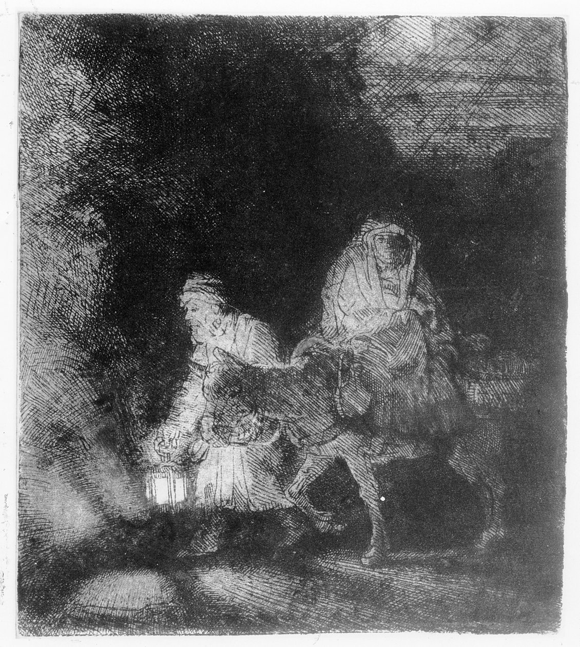 A fuga para o Egito, 1651 de Rembrandt van Rijn