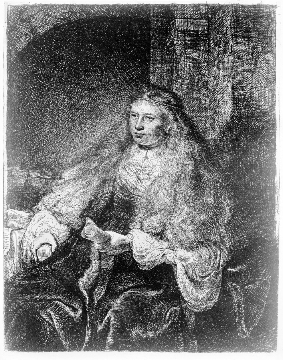 A Grande Noiva Judaica, 1635 de Rembrandt van Rijn