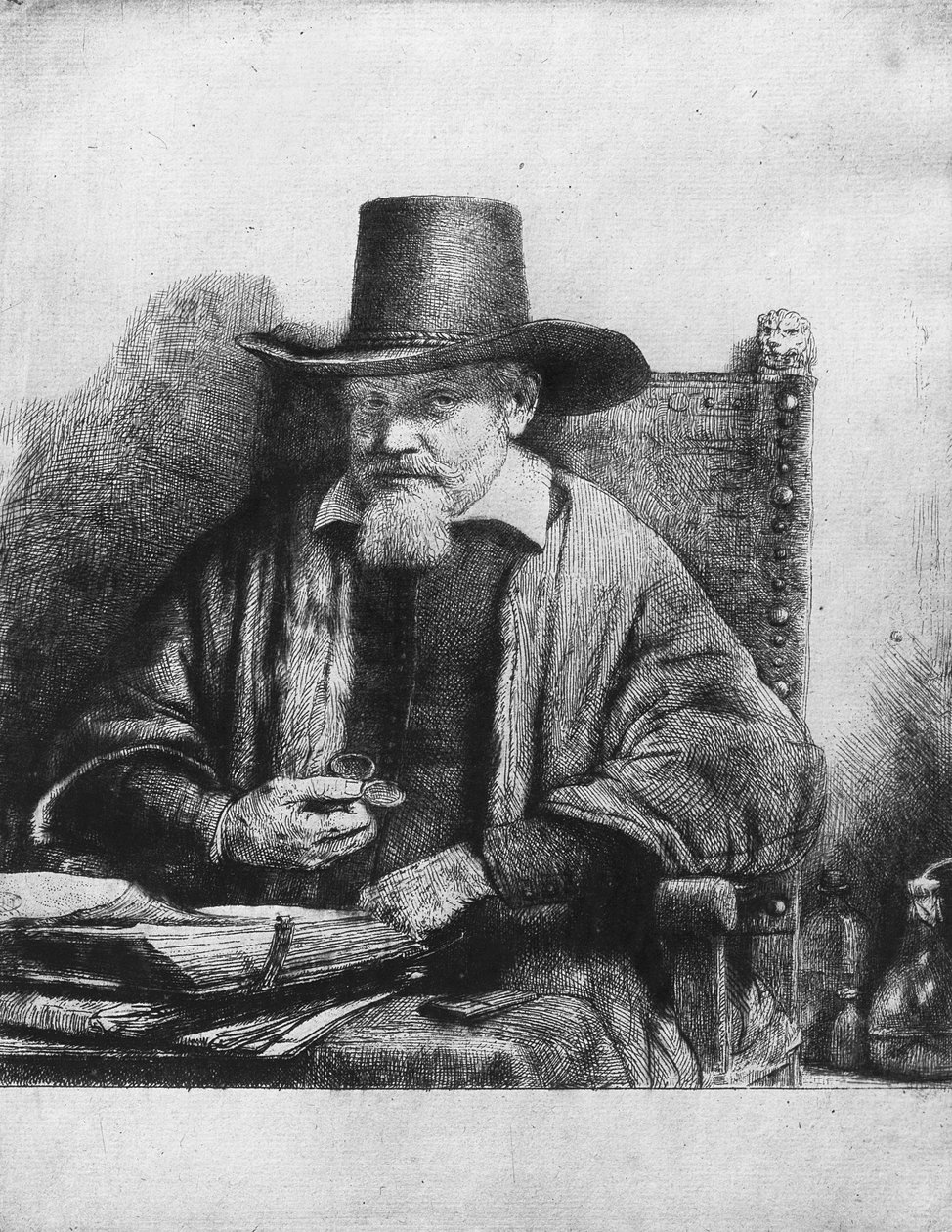 O advogado Tolling ou o doutor Arnoldus Tholinx ou Petrus van Thol, 1656 de Rembrandt van Rijn