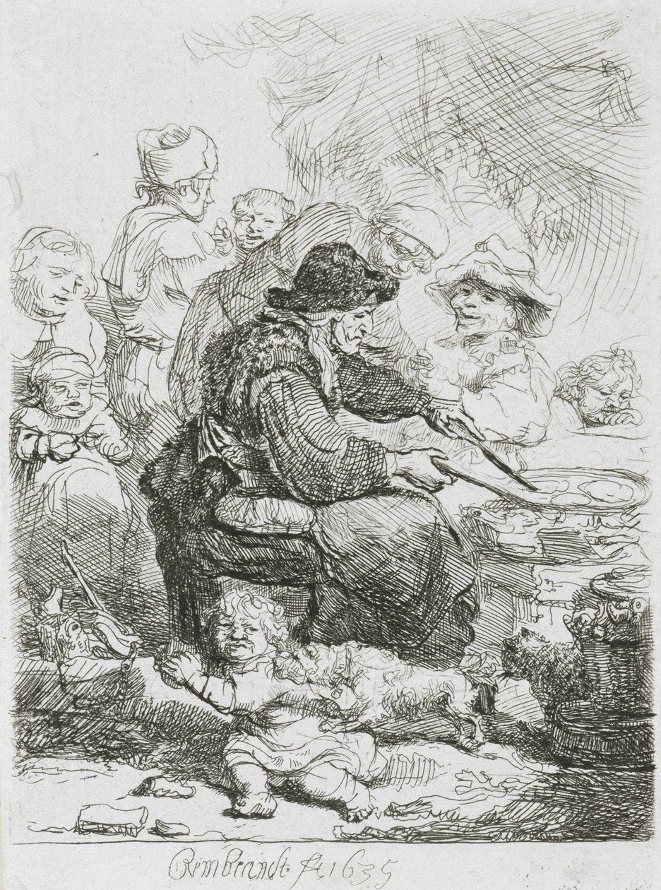A mulher panqueca de Rembrandt van Rijn