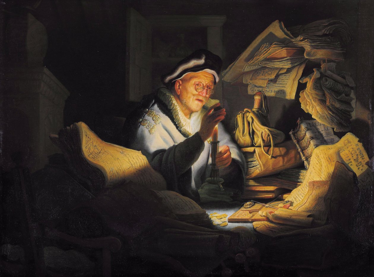 A parábola do rico tolo de Rembrandt van Rijn
