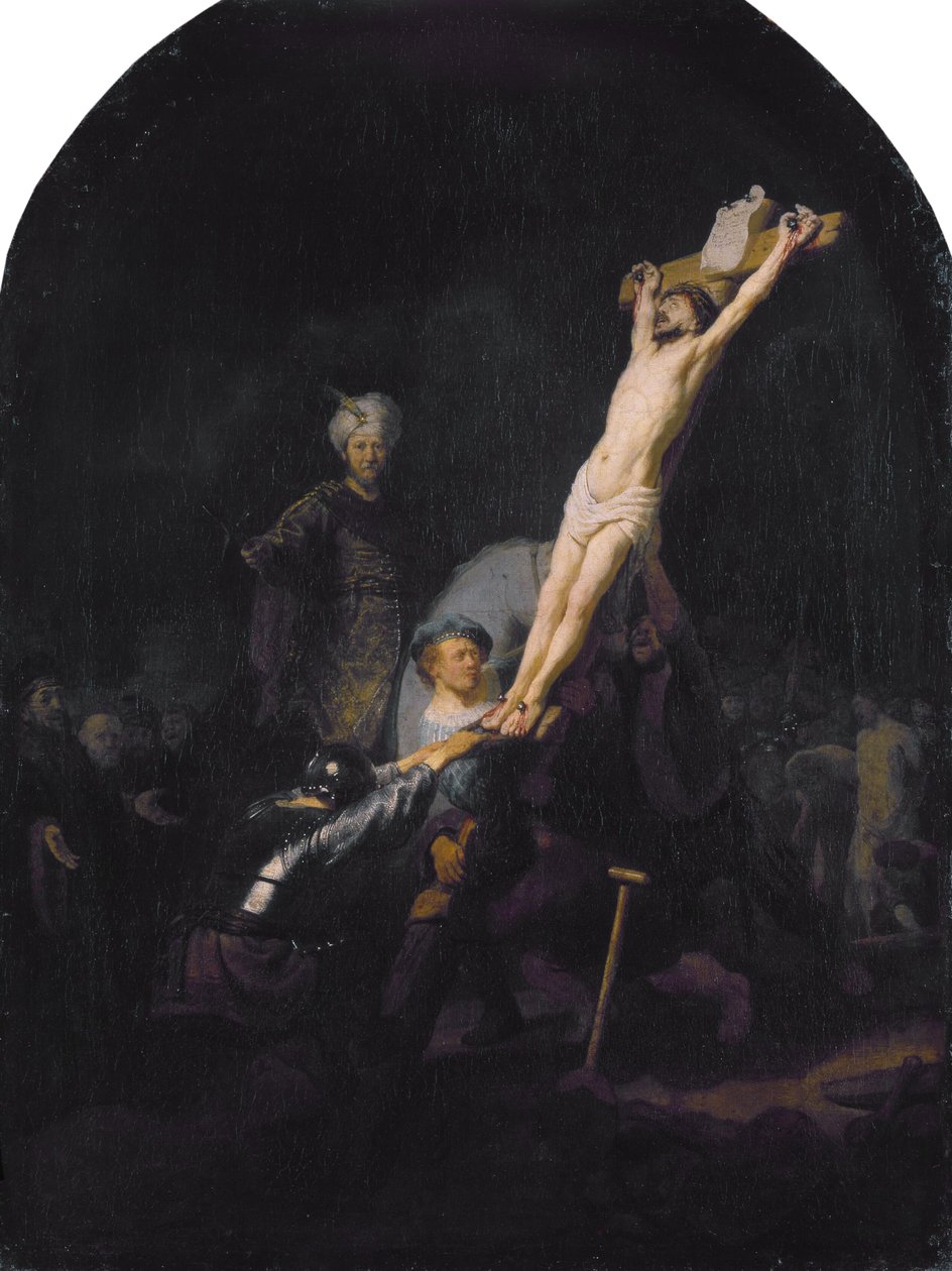 O levantamento da cruz de Rembrandt van Rijn