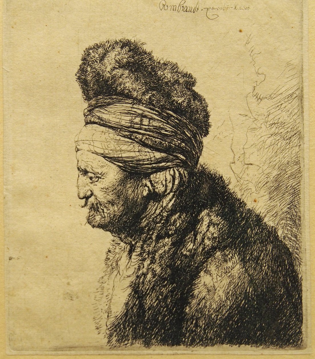 A segunda cabeça oriental de Rembrandt van Rijn