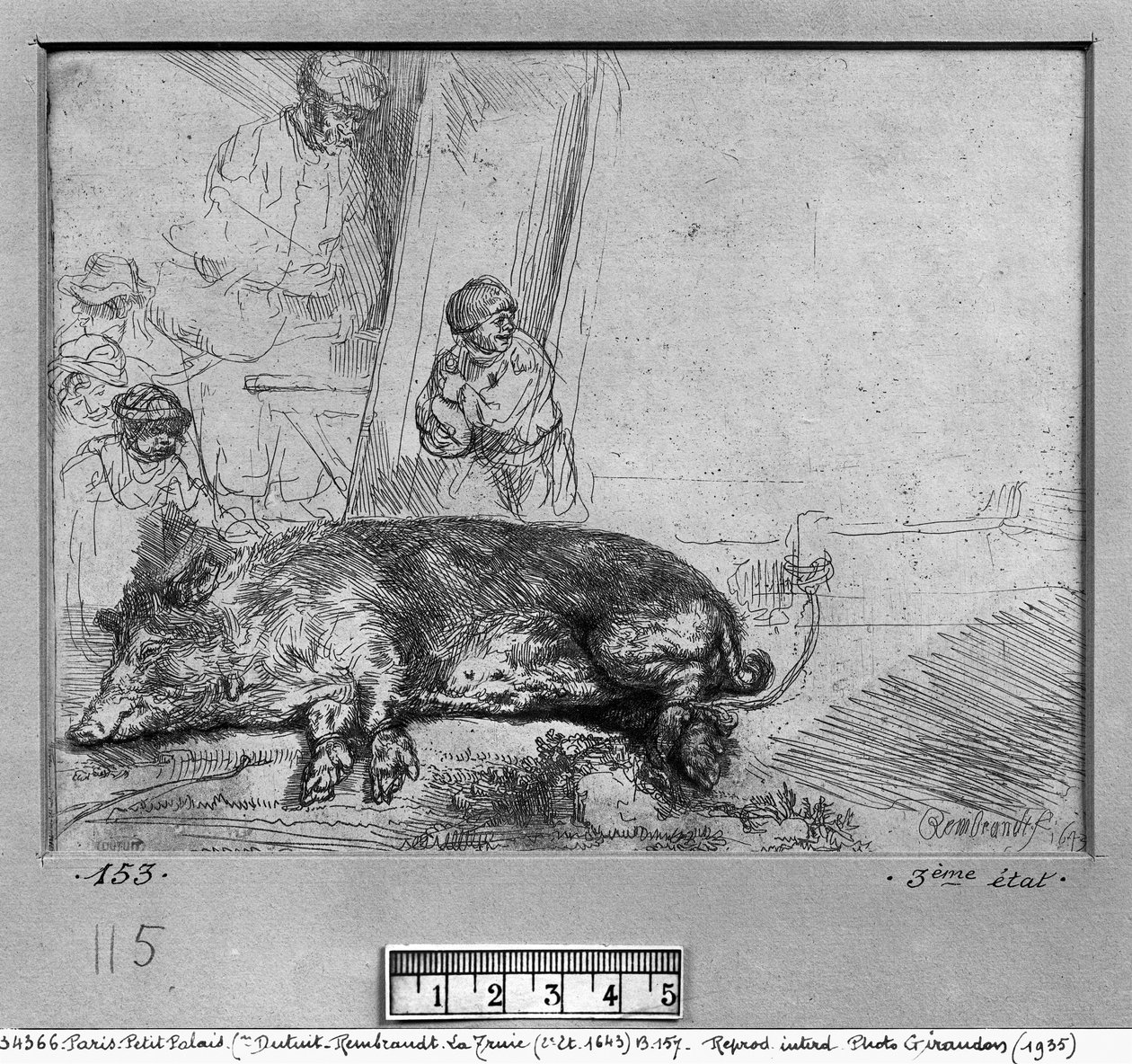A porca, 1643 de Rembrandt van Rijn