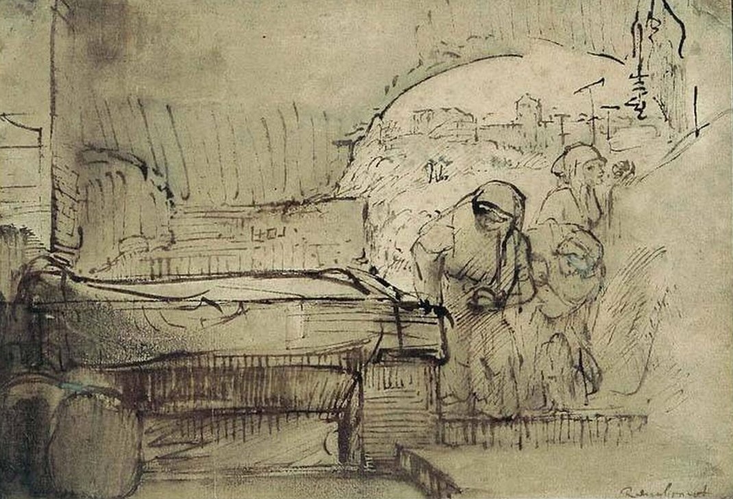 As três marias no túmulo de Rembrandt van Rijn