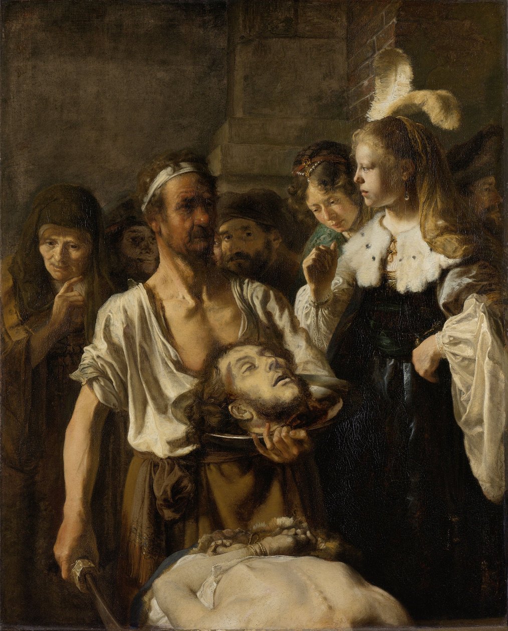 A decapitação de João Batista de Rembrandt van Rijn