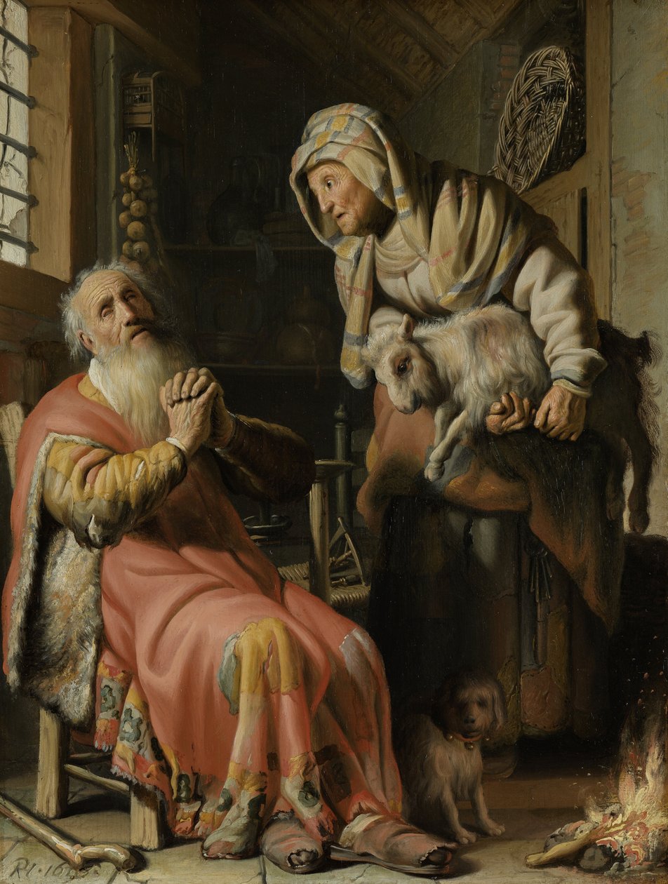 Tobit e Anna com o cabrito de Rembrandt van Rijn