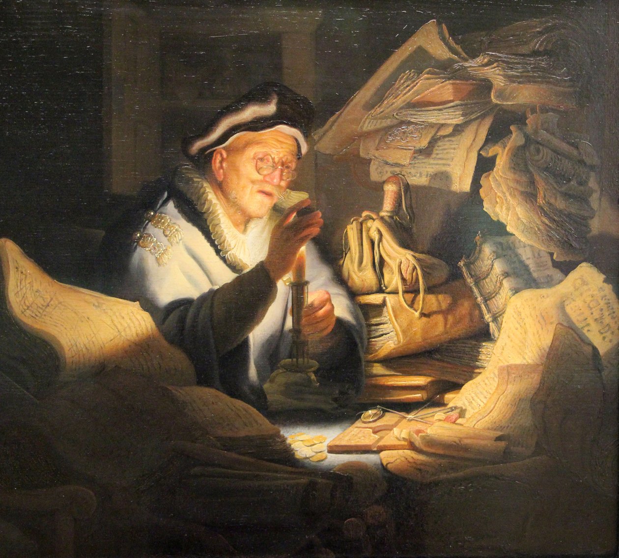 o parabal do fazendeiro rico de Rembrandt van Rijn