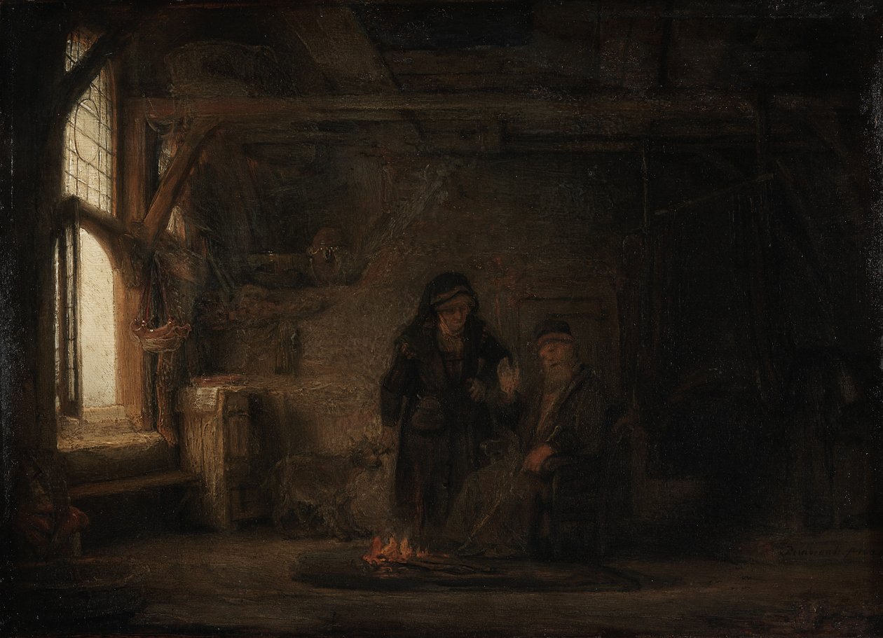 A mulher de Tobias com uma cabra de Rembrandt