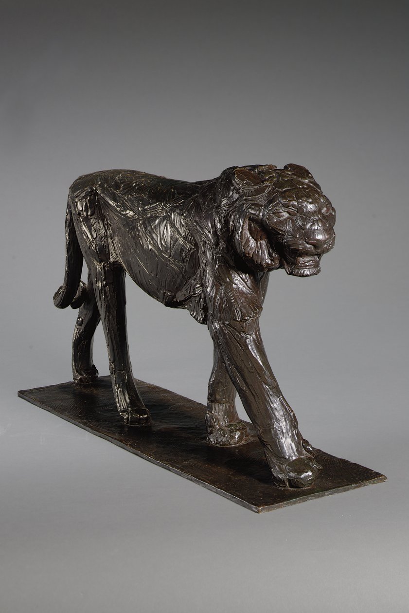 Grande Tigre Real; Grand Tigre Royal, c.1913 (bronze com pátina marrom escura) de Rembrandt Bugatti