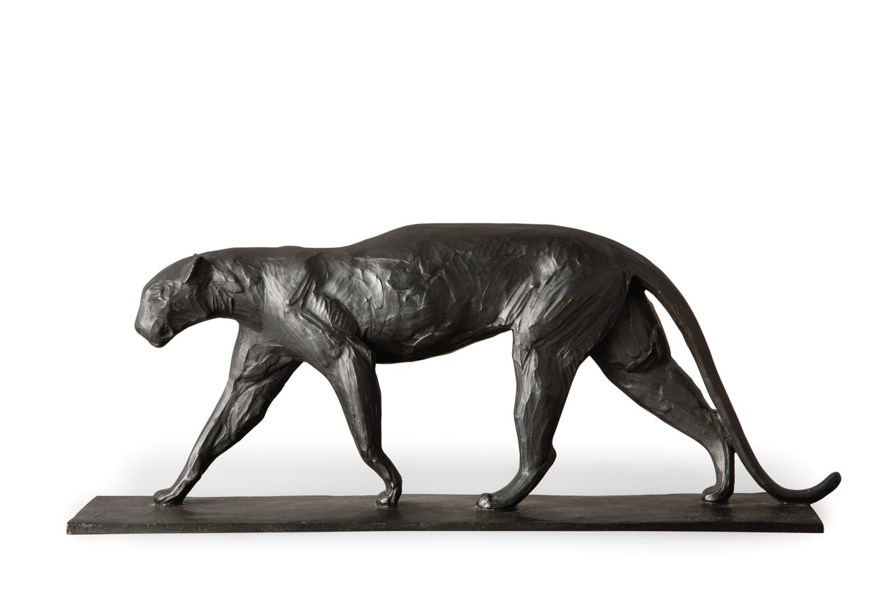 Caminhada do leopardo, 1911 de Rembrandt Bugatti
