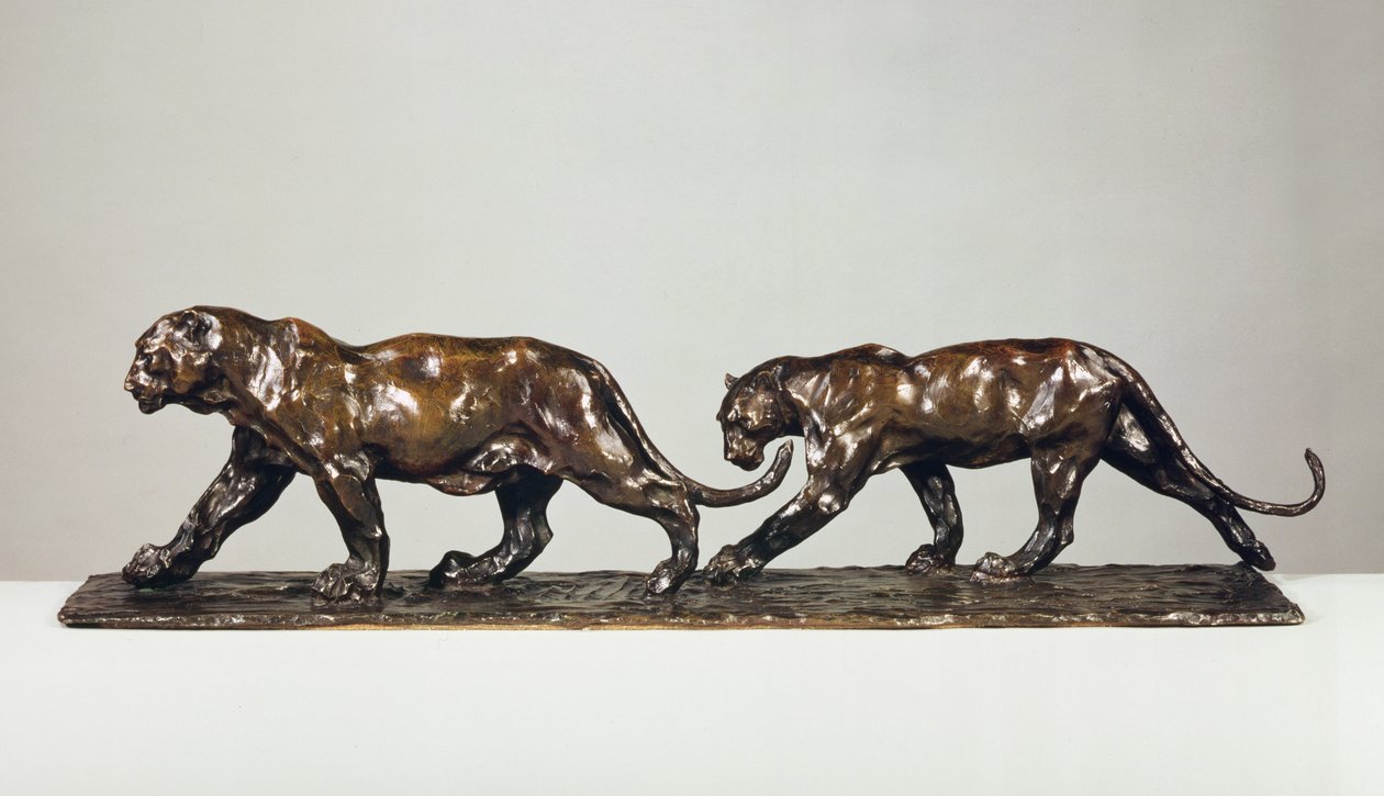 Dois Jaguares (bronze) de Rembrandt Bugatti