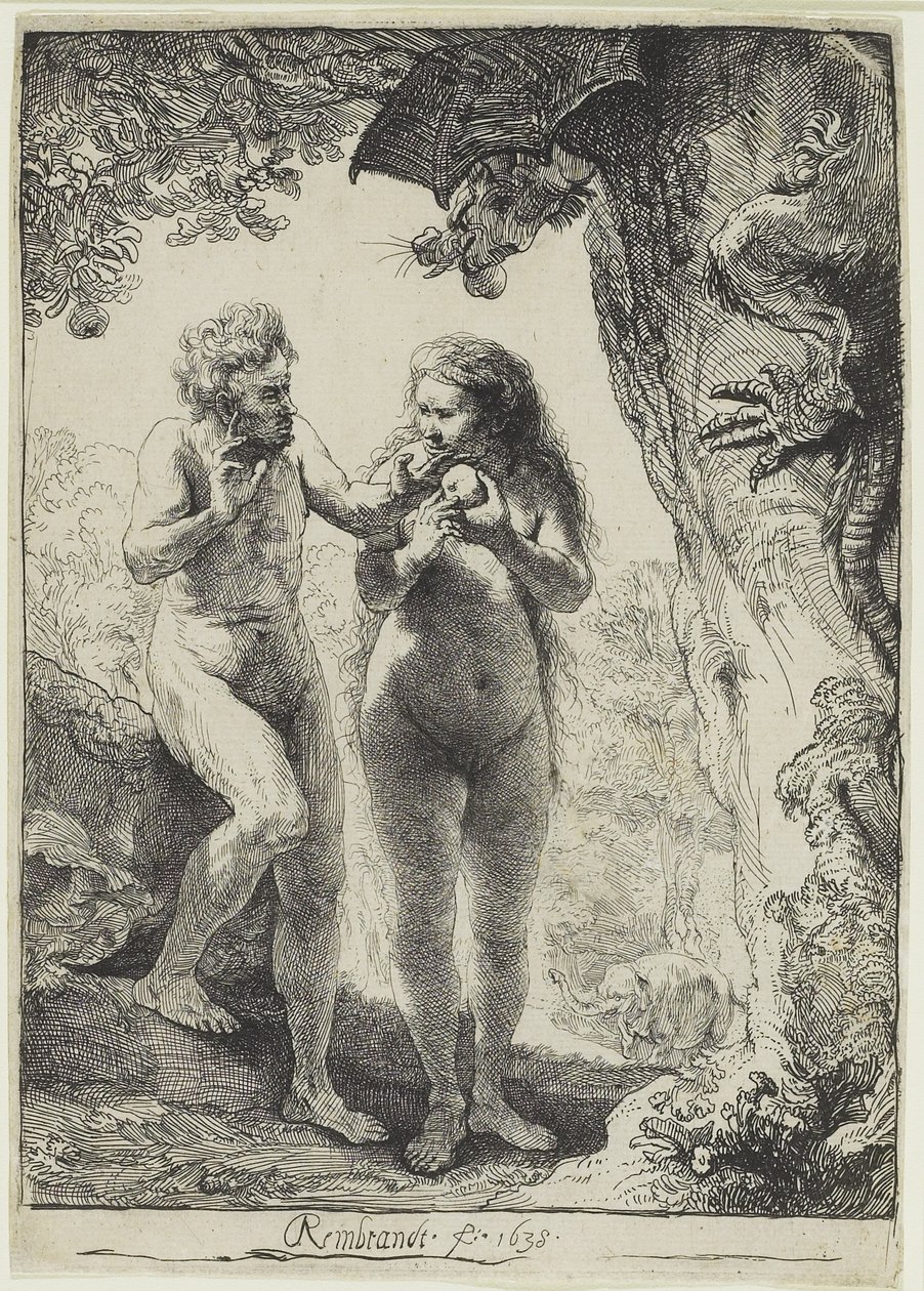 Adão e Eva de Rembrandt van Rijn