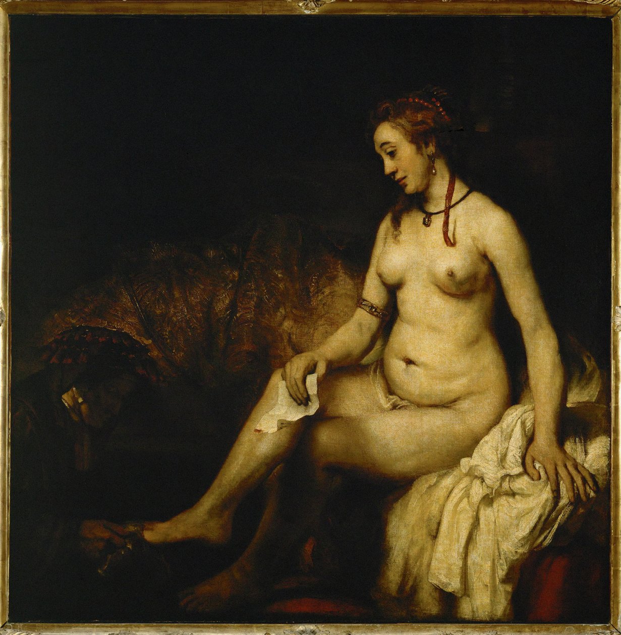 Betsabé no banho ... de Rembrandt Harmensz. van Rijn
