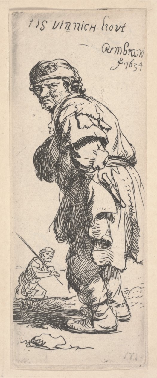 Beggar Speaking de Rembrandt van Rijn