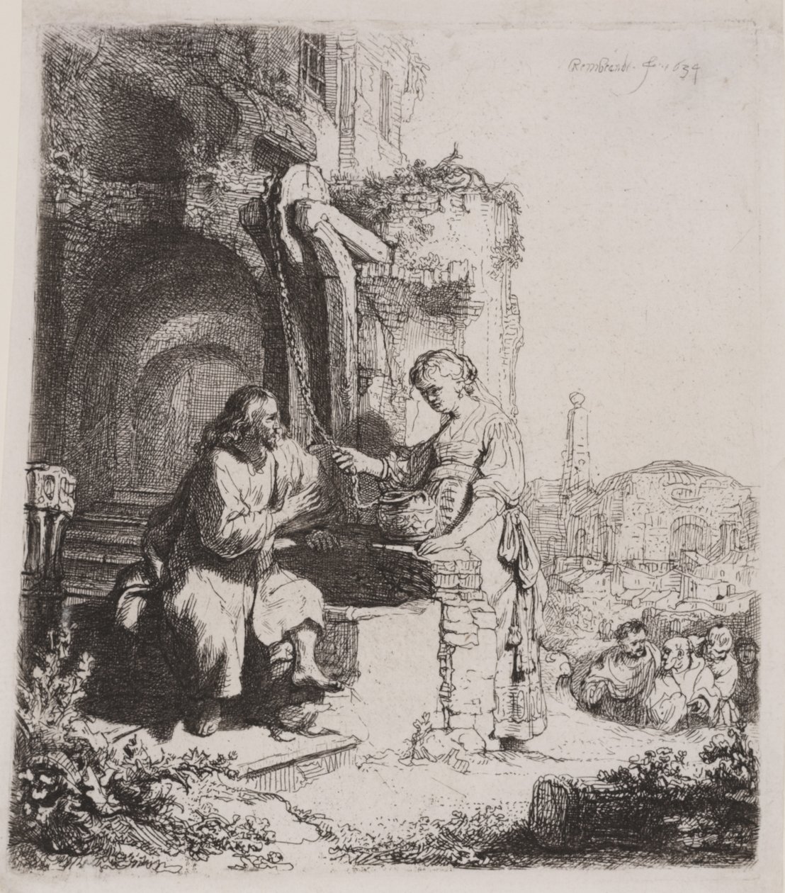 Cristo e a Mulher de Samaria: Entre as Ruínas de Rembrandt van Rijn