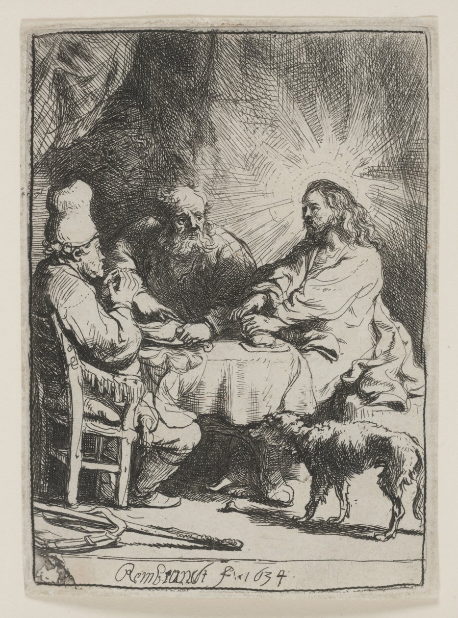 Cristo em Emaús: O Prato Menor de Rembrandt van Rijn