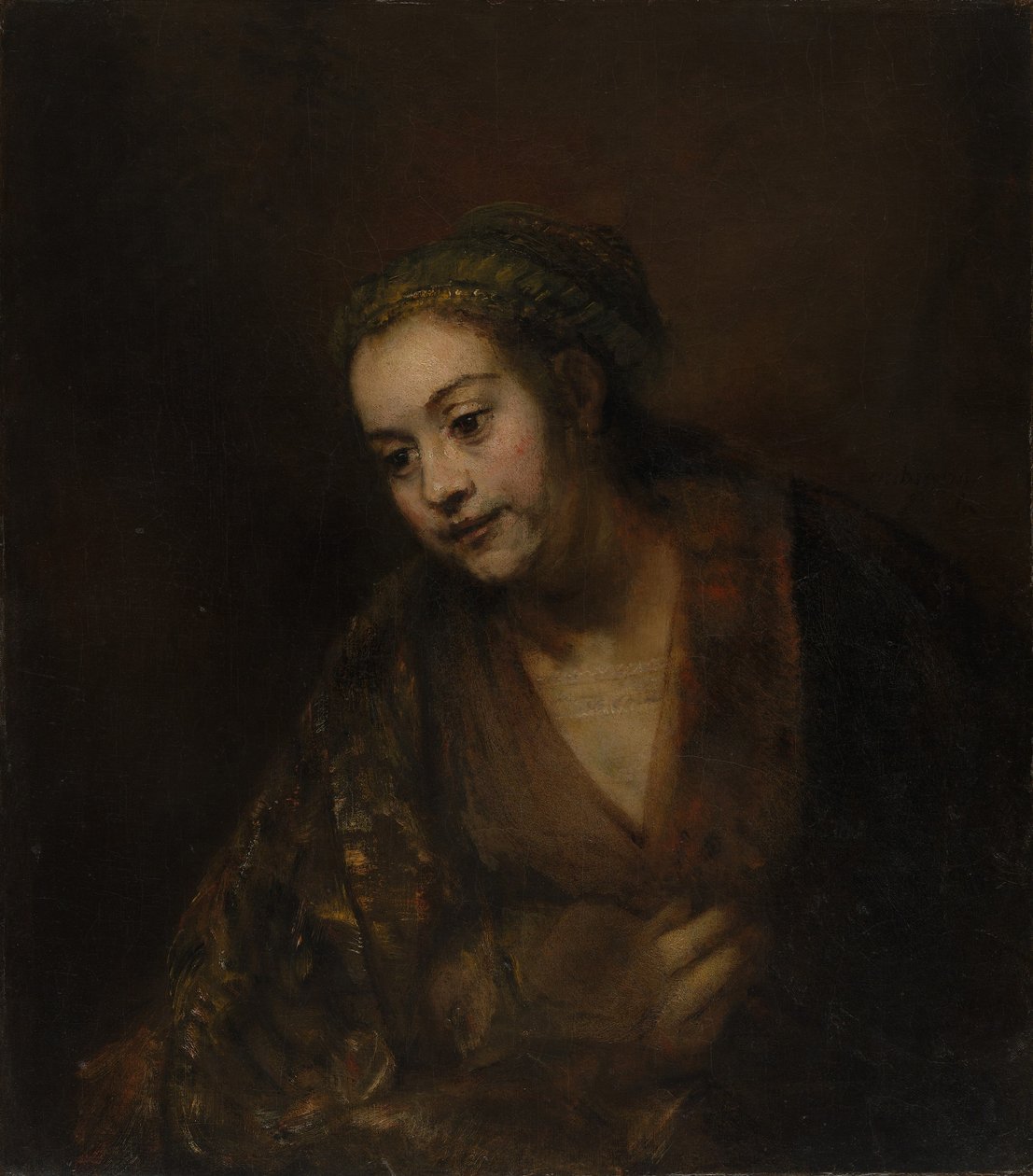 Hendrickje Stoffels, c.1650 (óleo sobre tela) de Rembrandt van Rijn