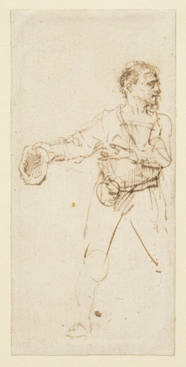 Homem de pé, c.1634 de Rembrandt van Rijn