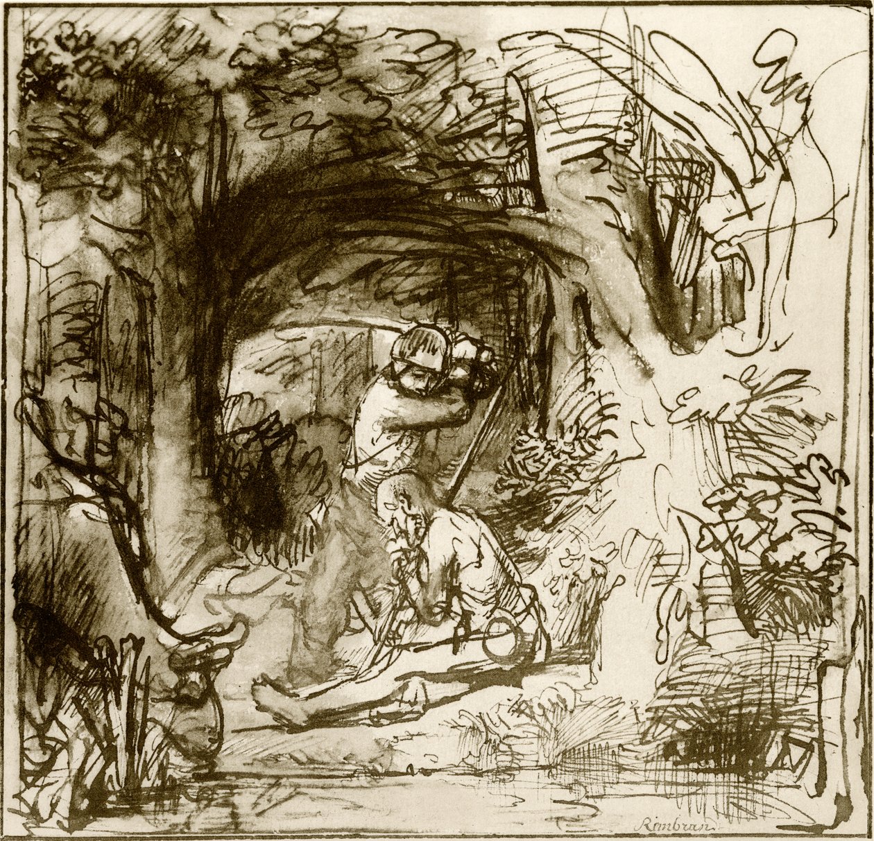 Mercúrio mata Argus de Rembrandt Harmensz. van Rijn