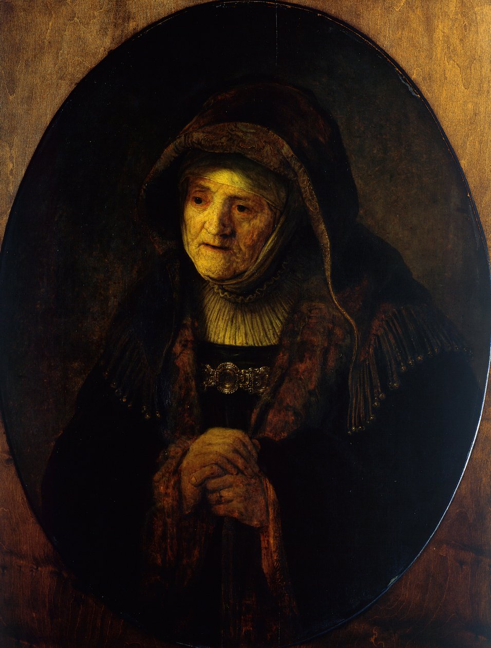 Profetisa Hannah (Mãe da Artista) de Rembrandt Harmensz. van Rijn