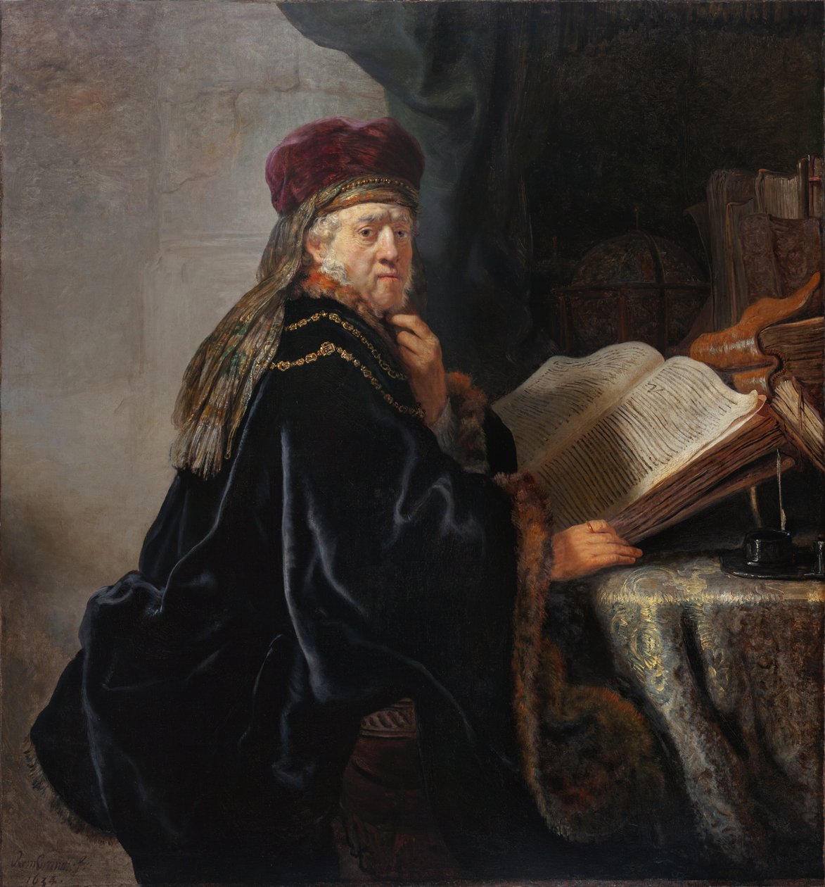 Acadêmico em seu estudo de Rembrandt van Rijn