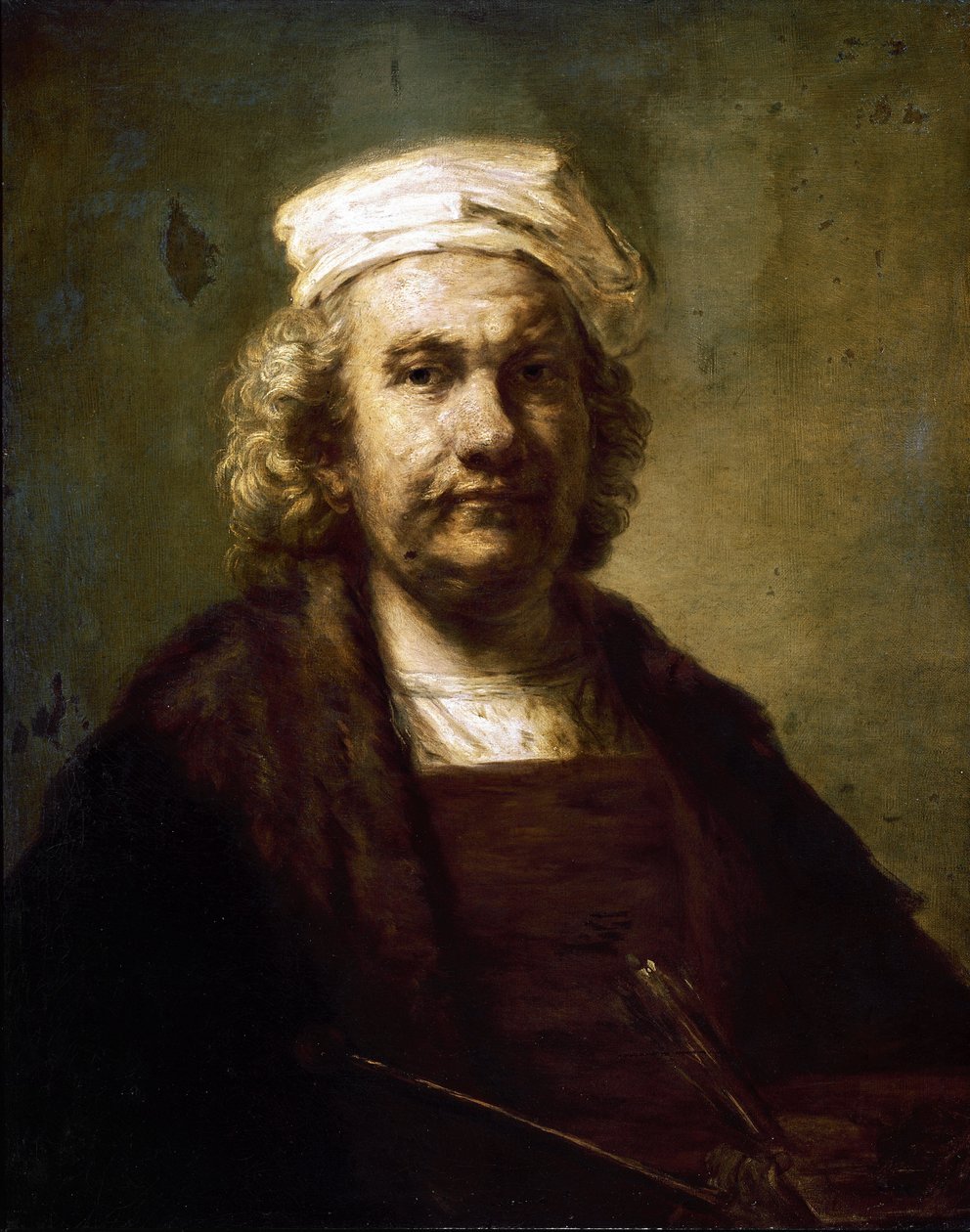 Auto-retrato. (óleo sobre tela de Rembrandt van Rijn