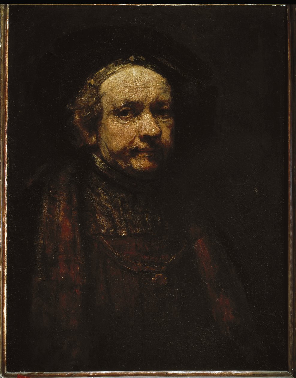 Auto-retrato. (óleo sobre tela de Rembrandt van Rijn