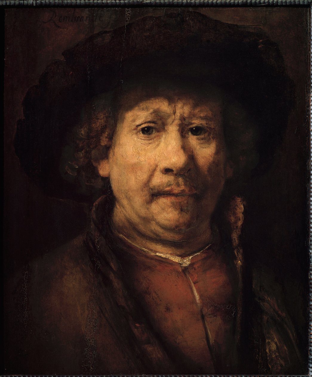 Pequeno auto-retrato (Pintura, c.1666) de Rembrandt van Rijn