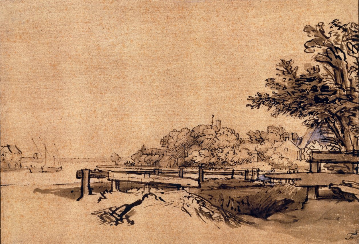 The Jetty de Rembrandt van Rijn