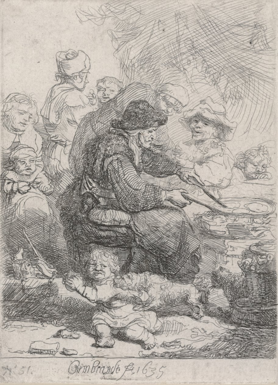 A mulher panqueca de Rembrandt van Rijn