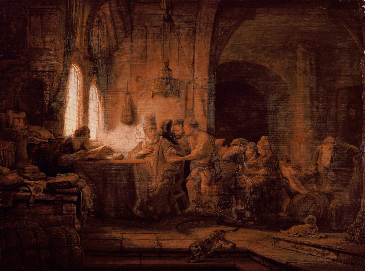 A Parábola dos Trabalhadores na Vinha de Rembrandt van Rijn